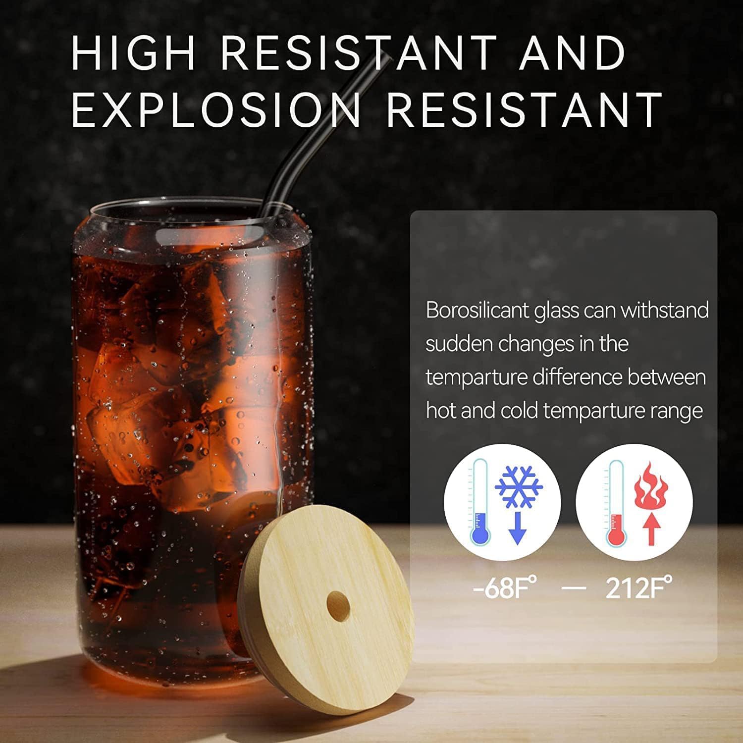 18.6oz 540ML Drinking Glasses  - Wine Beer Coffee Drink recensione e prezzo
