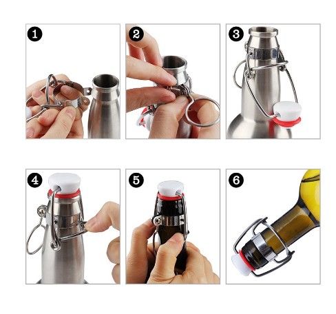 12PCS Ez cork Cap Flip Top Sto - Wine Root Beer recensione e prezzo