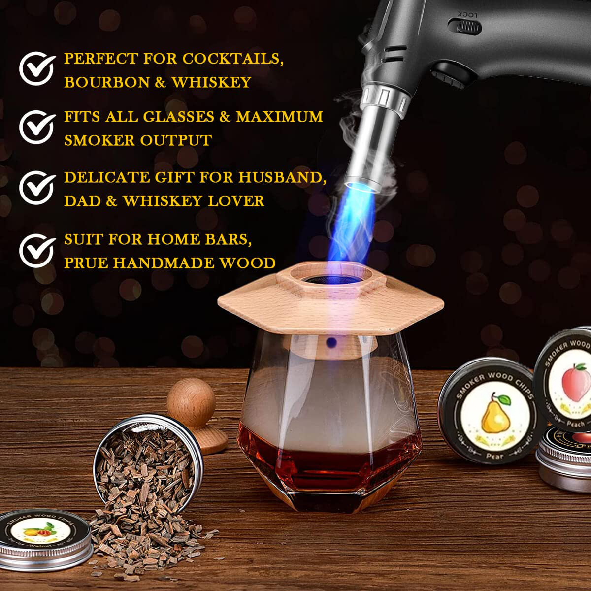 Cocktail Smoker Kit for Bourbo - Whiskey Stone Set recensione e prezzo